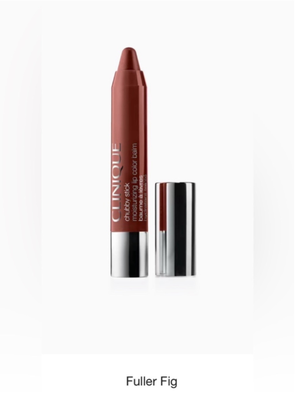 Clinique 03 Fuller Fig Chubby Stick Moisturizing Lip Colour Balm Full Size New